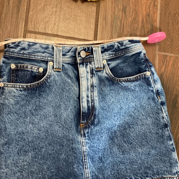 Alessandra Rich Denim High Rise Mini Skirt - Picture 6 of 8